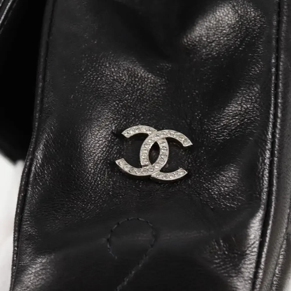 Chanel Single Flap Double Chain 2001 Shoulder Bag Black